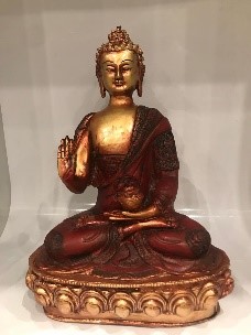 Metal Katmandu Buddha (Blessing) 30cm