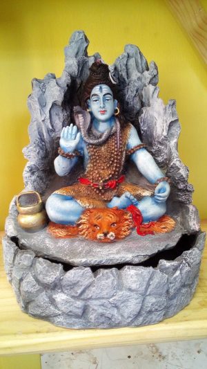 Shiva Water Feature 32cm High - Colour